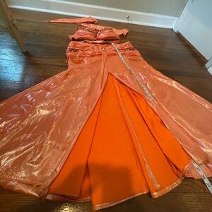 Orange bellydance costume
